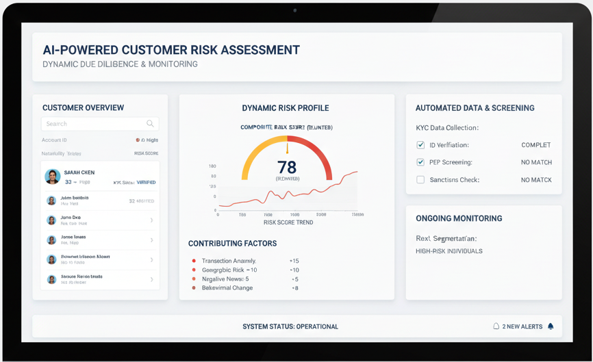 AI-Powered Customer Risk Assessment Dashboard